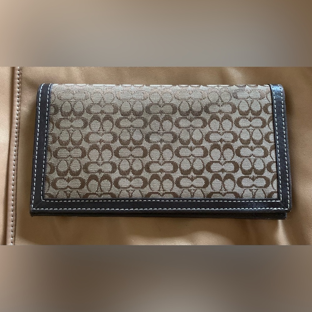 Vintage Signature Coach Checkbook Holder